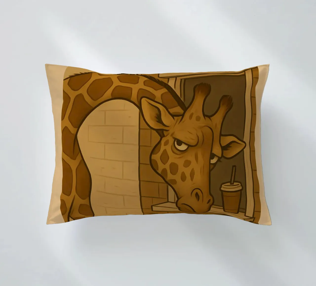 Funny Giraffe Meme cuscino da Funny Humor Art