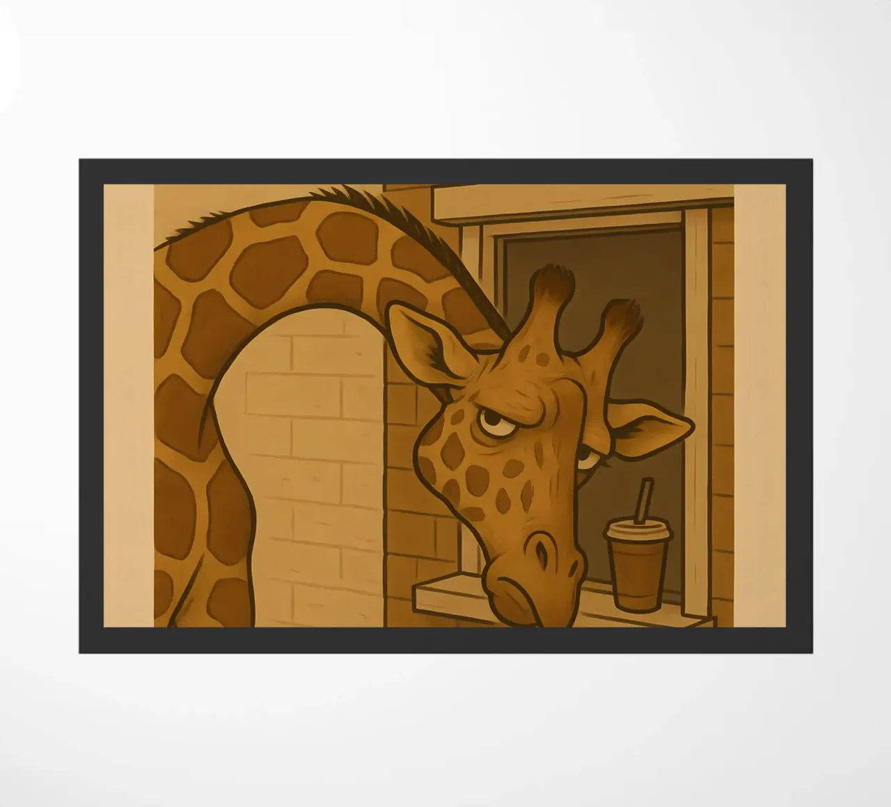 Funny Giraffe Meme zerbino da Funny Humor Art