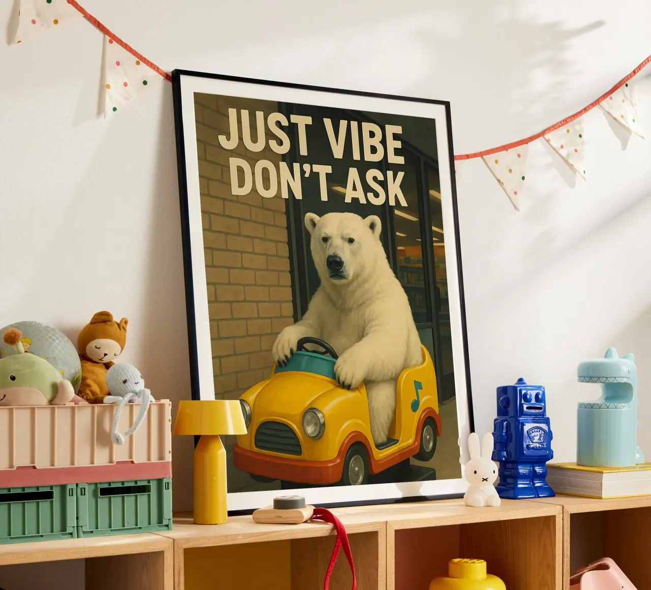 Meme divertente sull'orso polare poster da Funny Humor Art