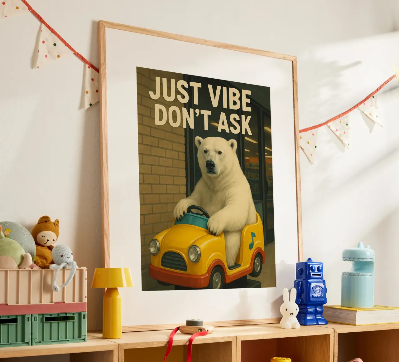 Meme divertente sull'orso polare poster da Funny Humor Art