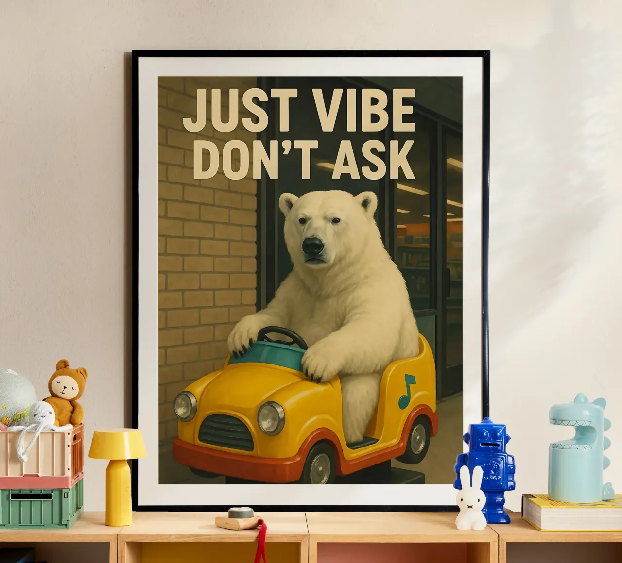 Meme divertente sull'orso polare poster da Funny Humor Art