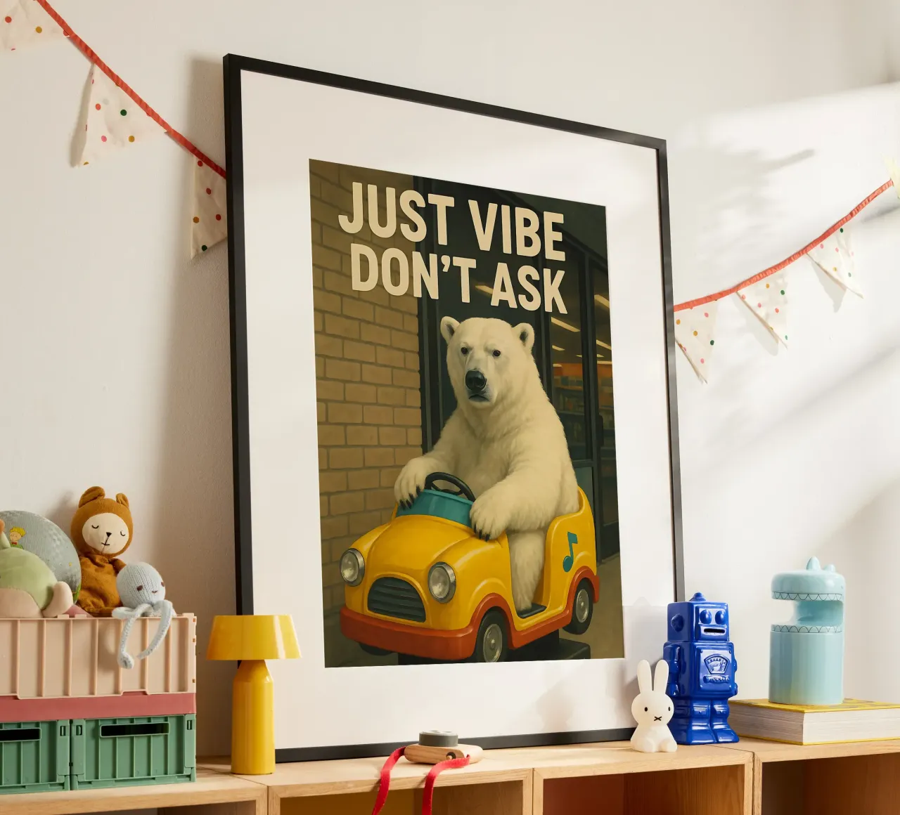 Meme divertente sull'orso polare poster da Funny Humor Art