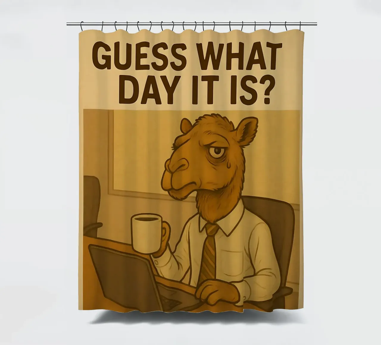 Funny Camel Meme tenda da doccia da Funny Humor Art