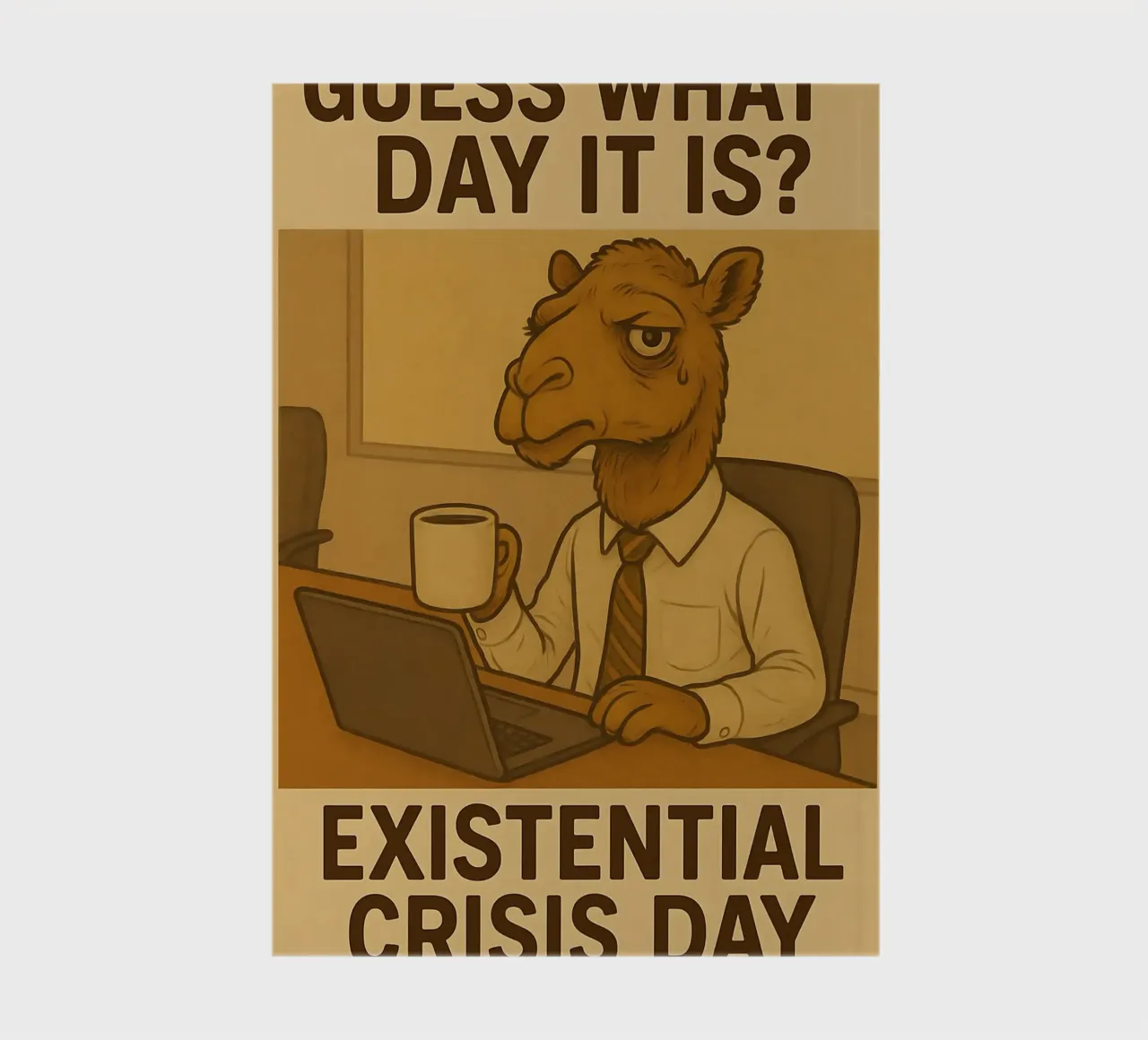Funny Camel Meme diario da Funny Humor Art