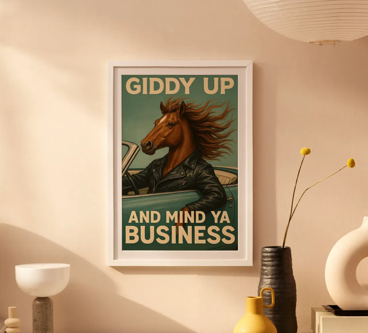 Meme divertente sul cavallo poster da Funny Humor Art