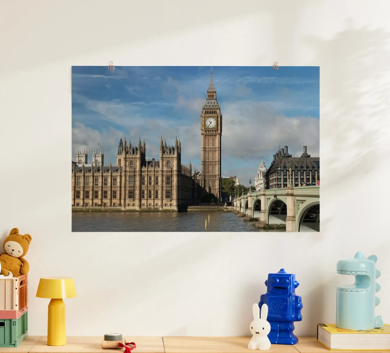 torre grande divieto e ponte poster con telaio in legno da phillipp veisenberg