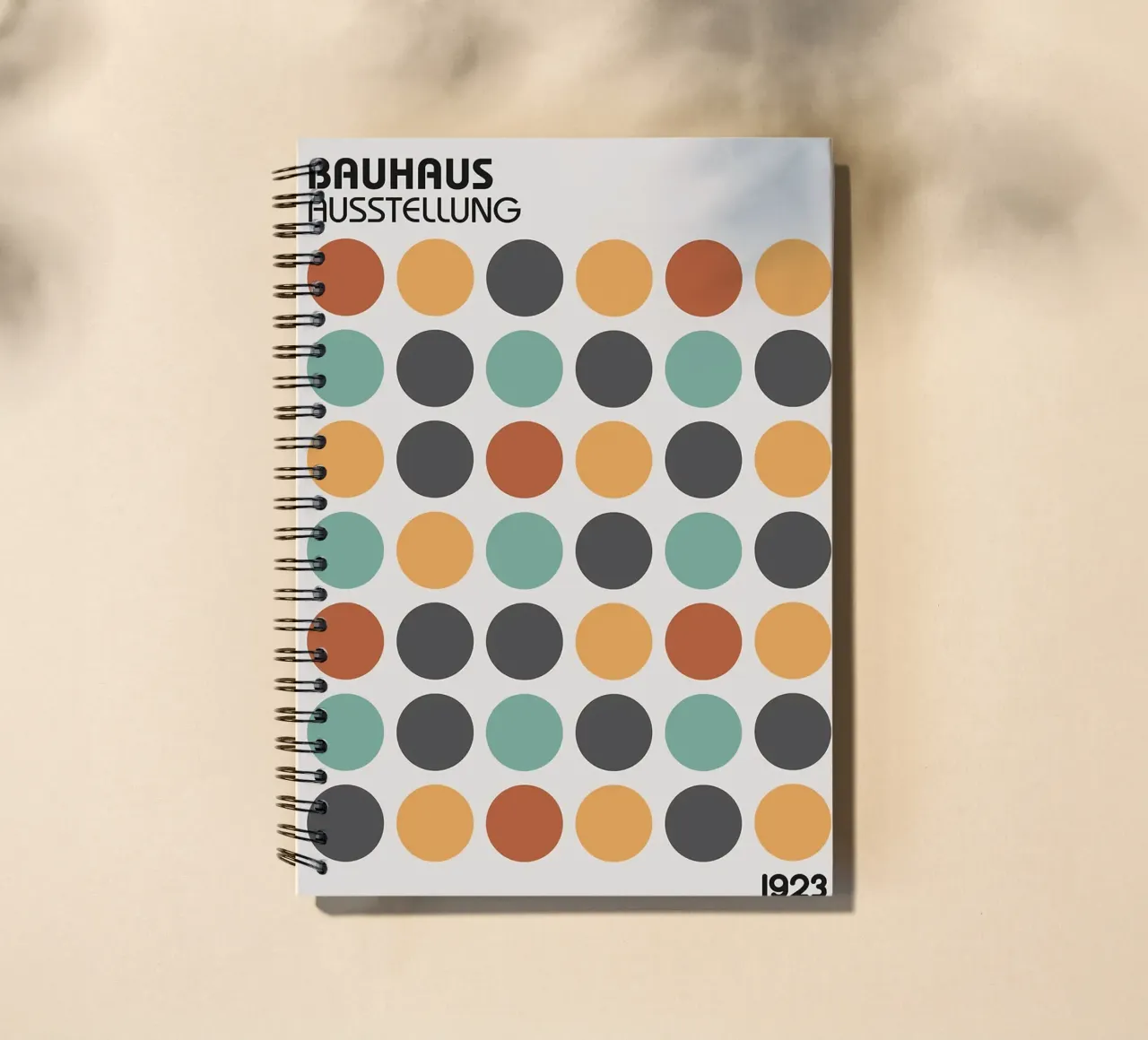 circles geometric shapes pattern spiral notebook by Janine P McGuire