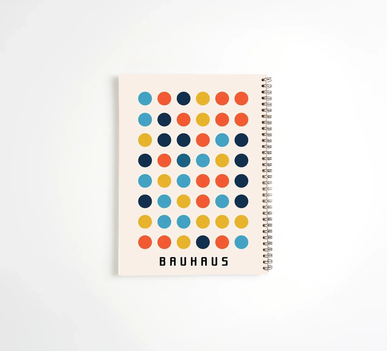 circles dots grid pattern spiral notebook by Janine P McGuire