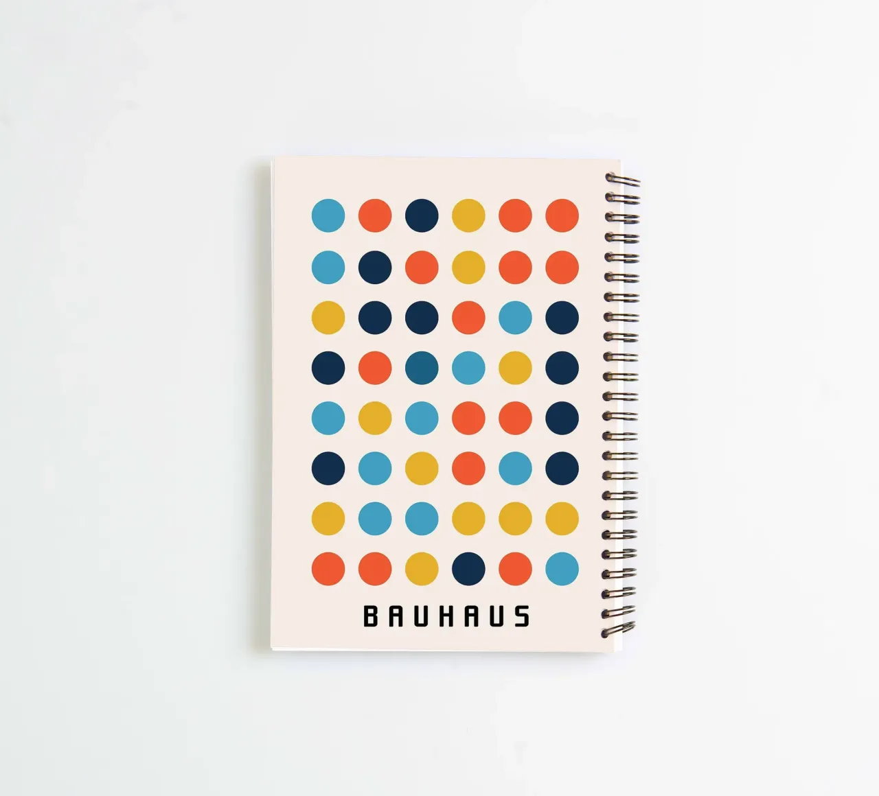 circles dots grid pattern spiral notebook by Janine P McGuire