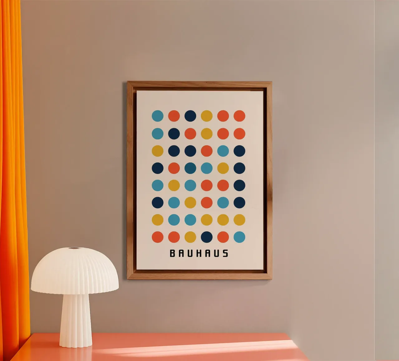 circles dots grid pattern alu-dibond by Janine P McGuire
