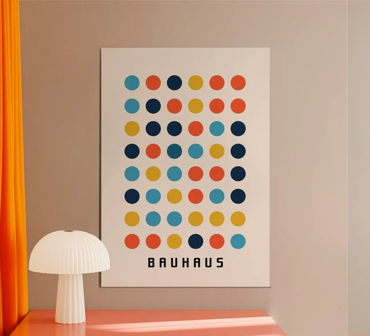 circles dots grid pattern poster by Janine P McGuire