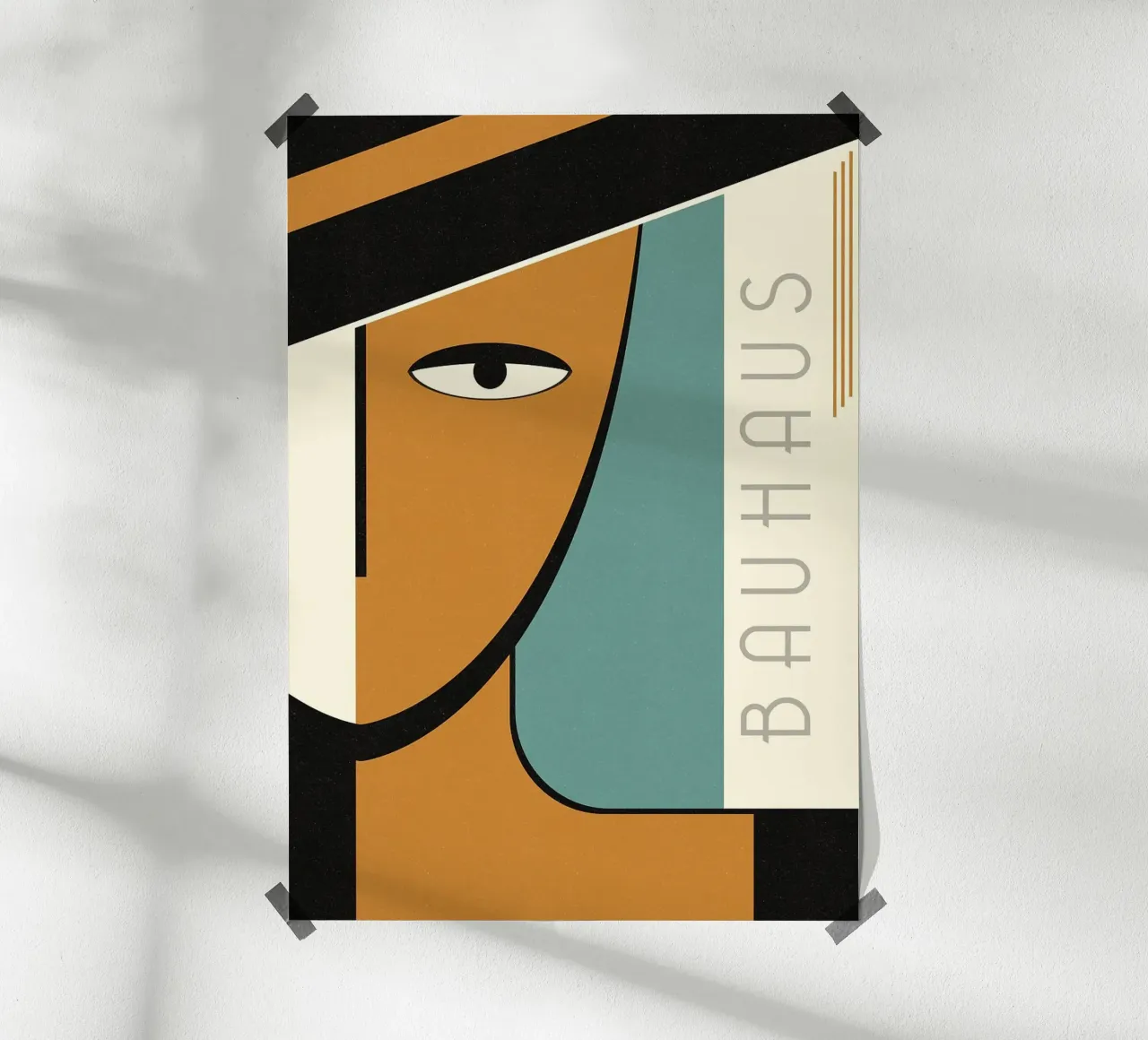 viso occhio forme geometriche carta hahnemühle da Janine P McGuire