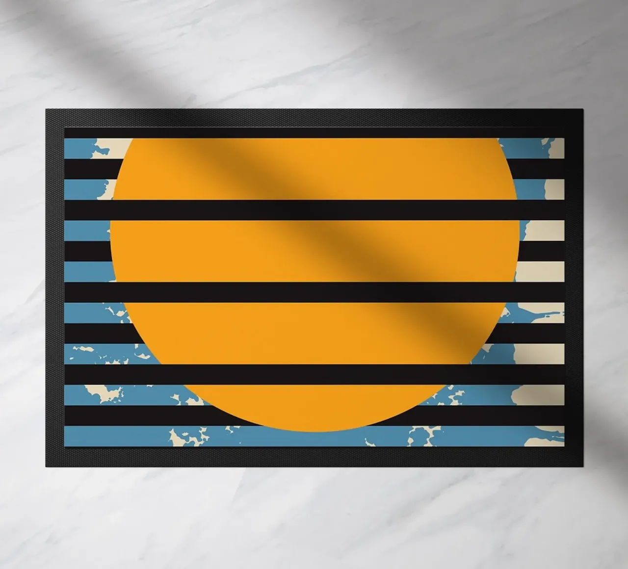 sole linee strisce silhouette zerbino da Purrfect Whiskers Art