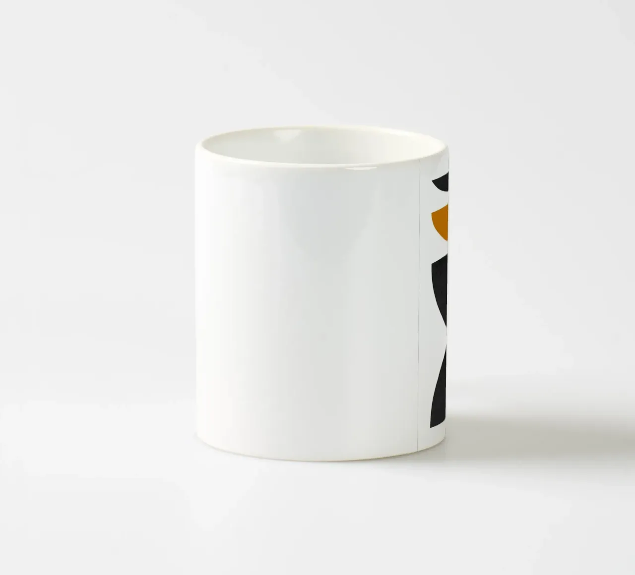 forme geometriche semicerchi tazza in ceramica da Purrfect Whiskers Art