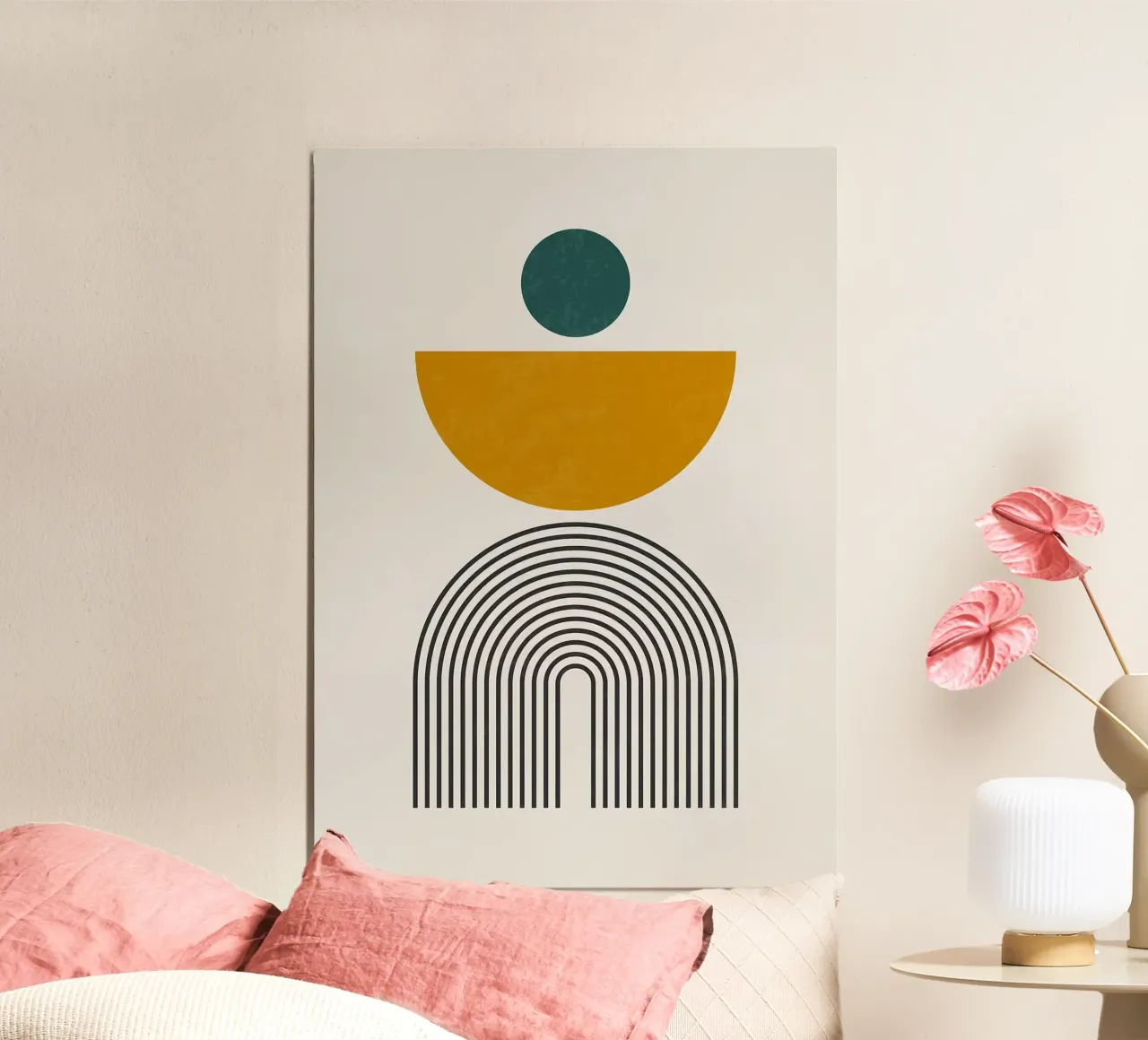 semicerchio cerchio linee d'arco poster da Purrfect Whiskers Art