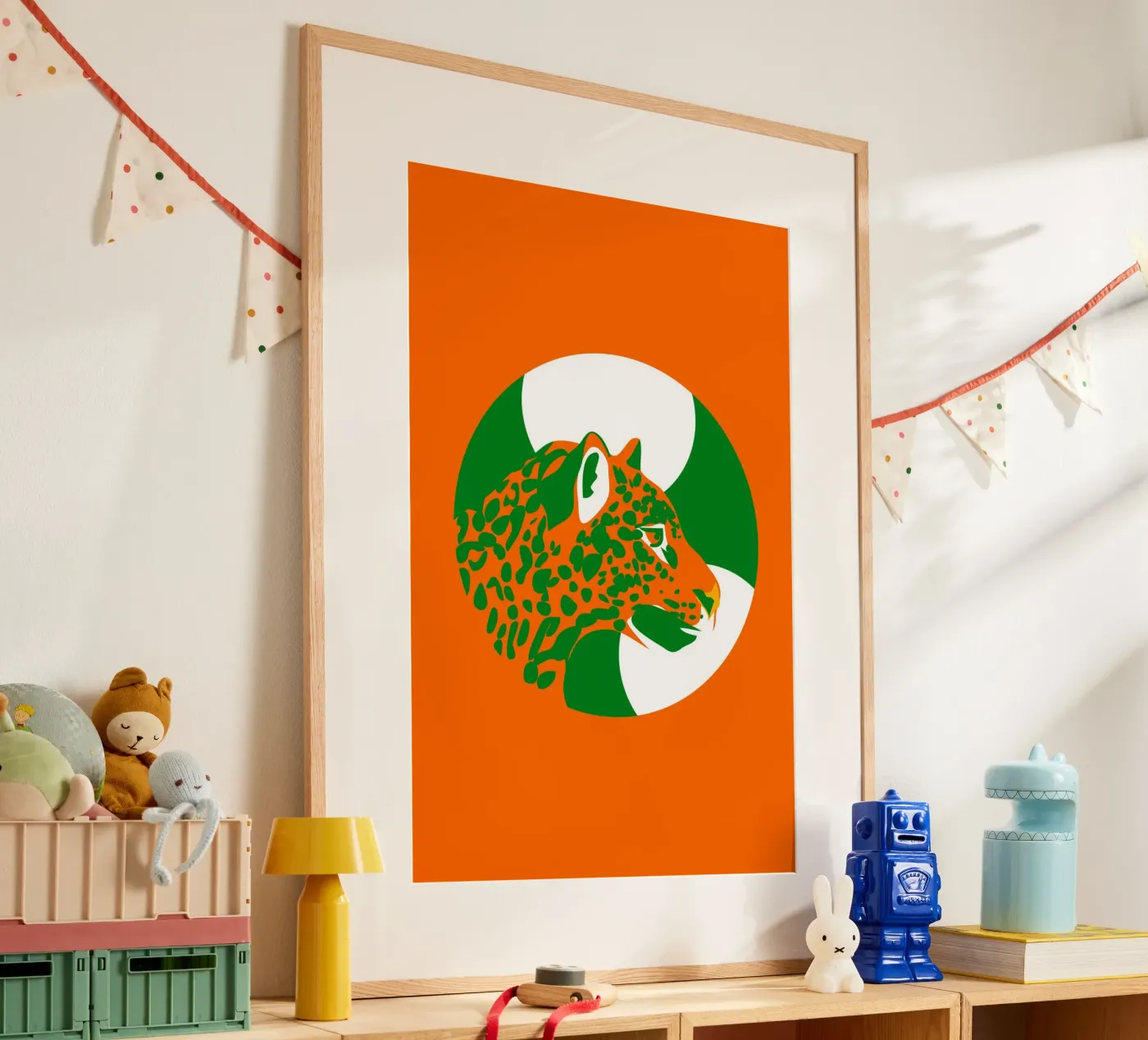 Jaguar Dot poster by Mariery Young