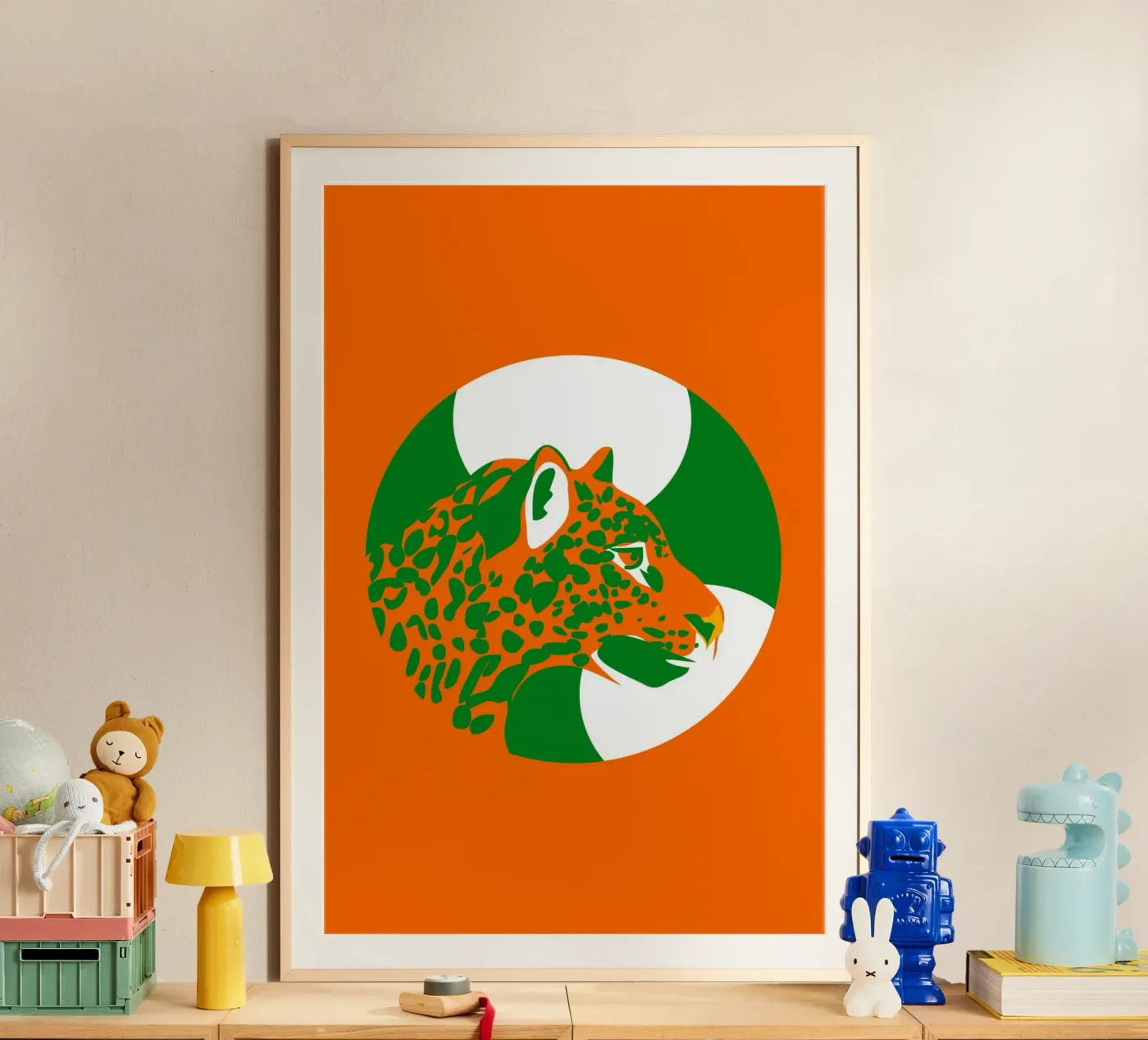 Jaguar Dot poster by Mariery Young