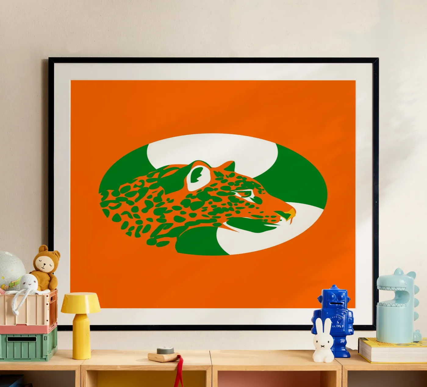 Jaguar Dot poster by Mariery Young