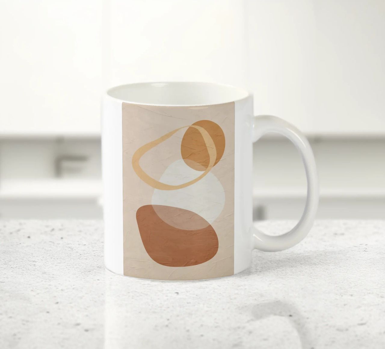 forme astratte forme geometriche tazza in ceramica da Purrfect Whiskers Art