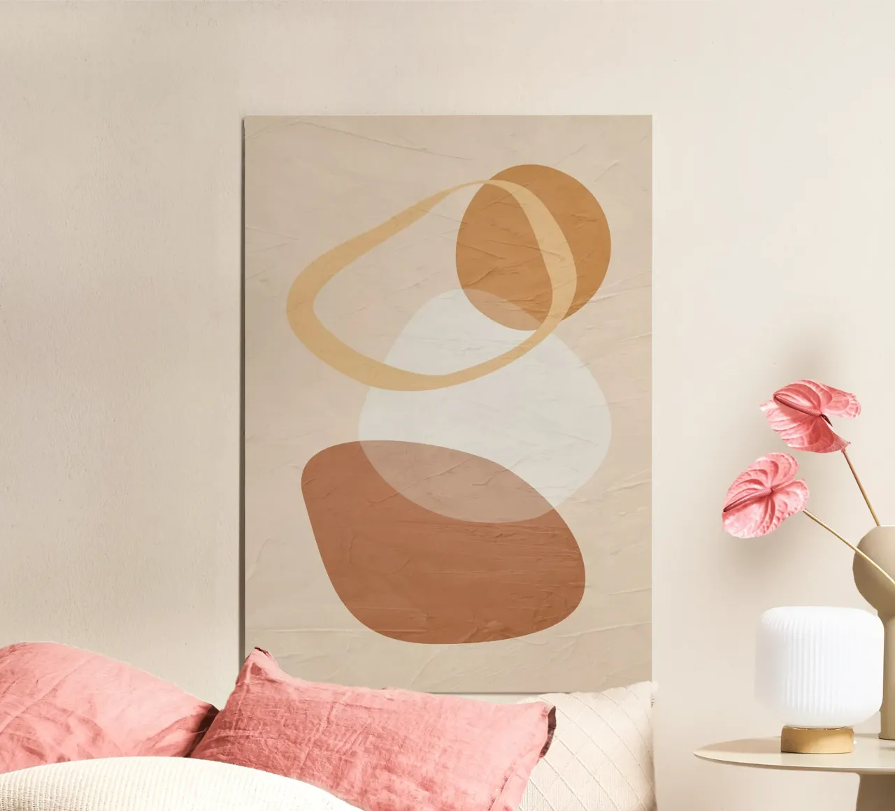 forme astratte forme geometriche poster con telaio in plastica da Purrfect Whiskers Art