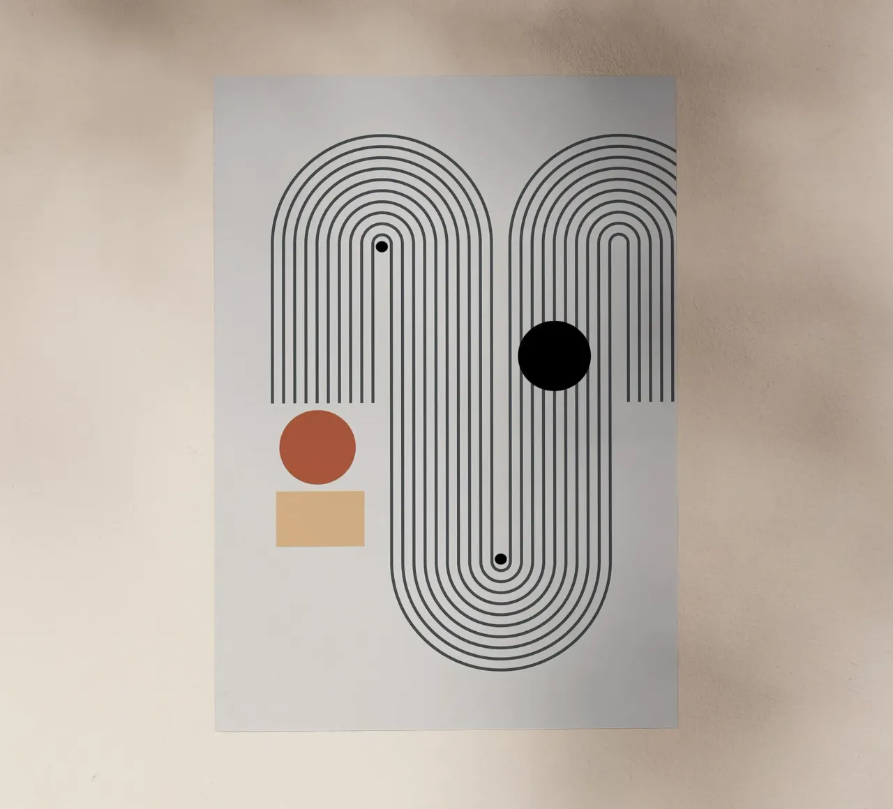 forme geometriche modelli di linee cerchi archi pellicola backlit da Purrfect Whiskers Art