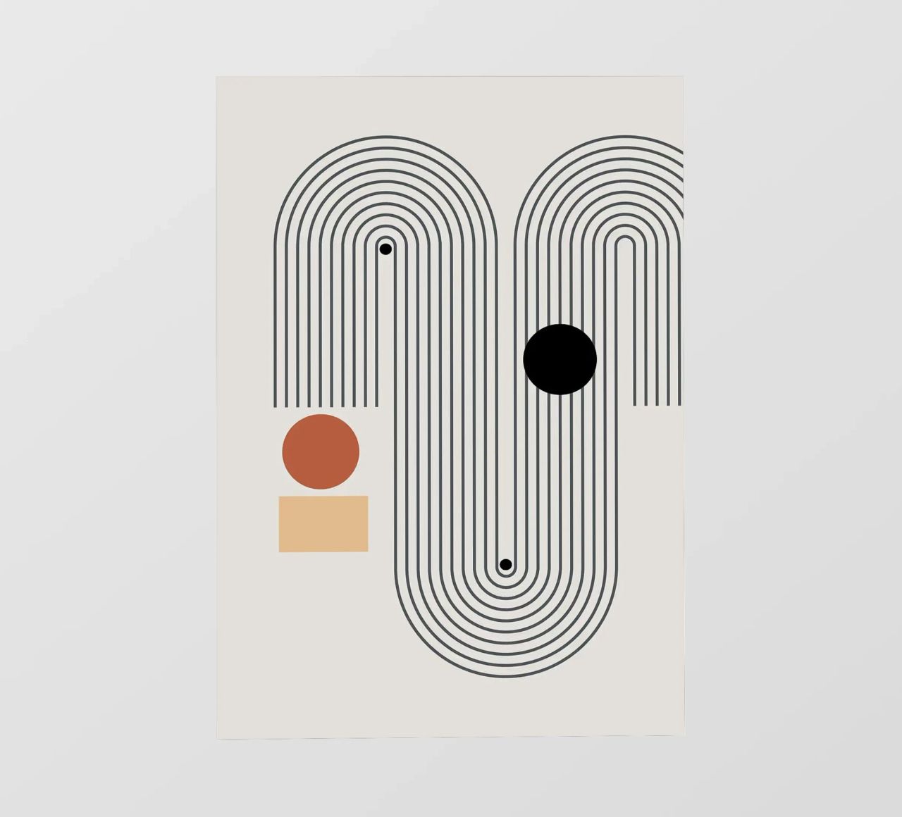 forme geometriche modelli di linee cerchi archi pellicola backlit da Purrfect Whiskers Art