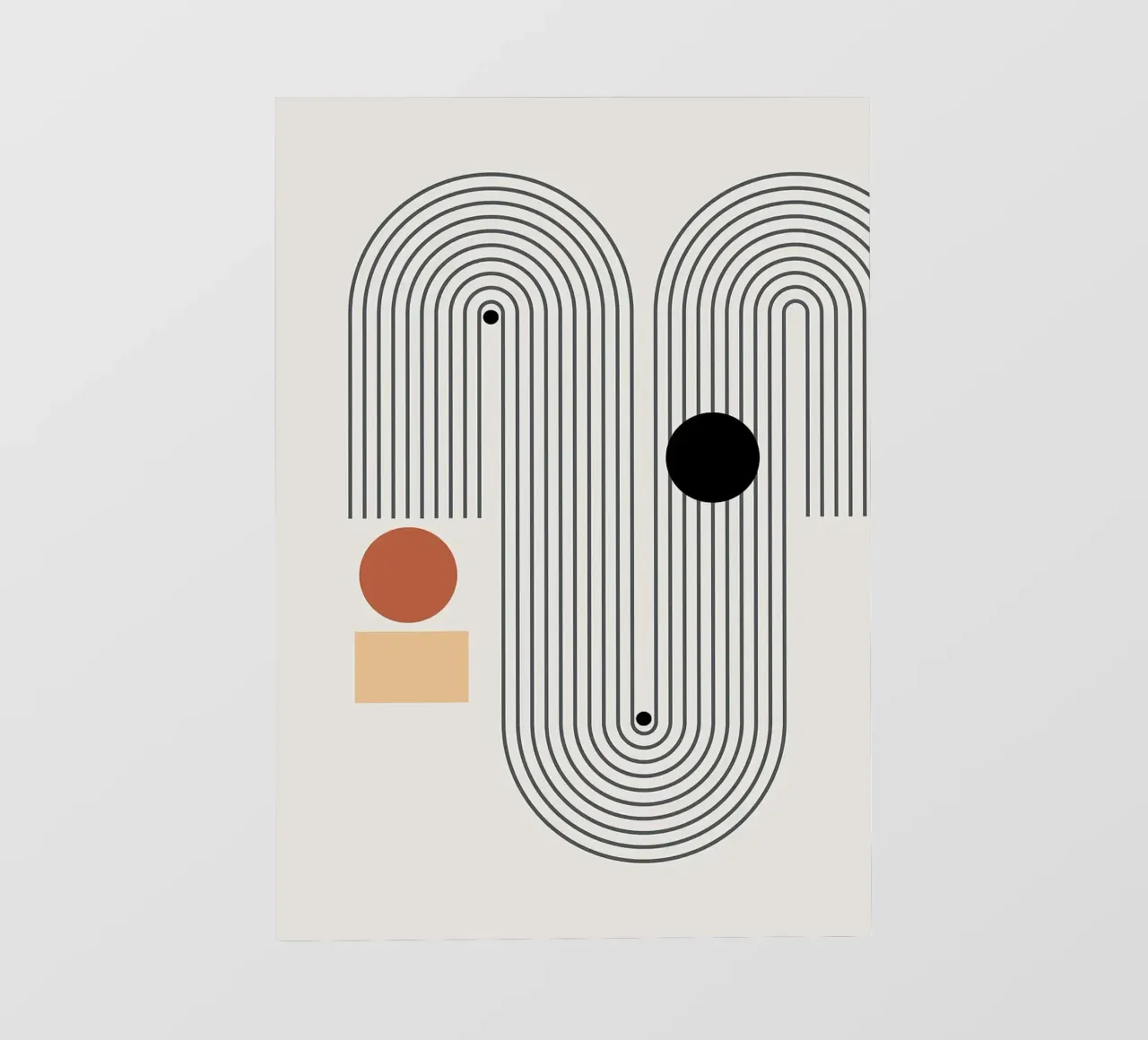 forme geometriche modelli di linee cerchi archi telo in pvc da Purrfect Whiskers Art