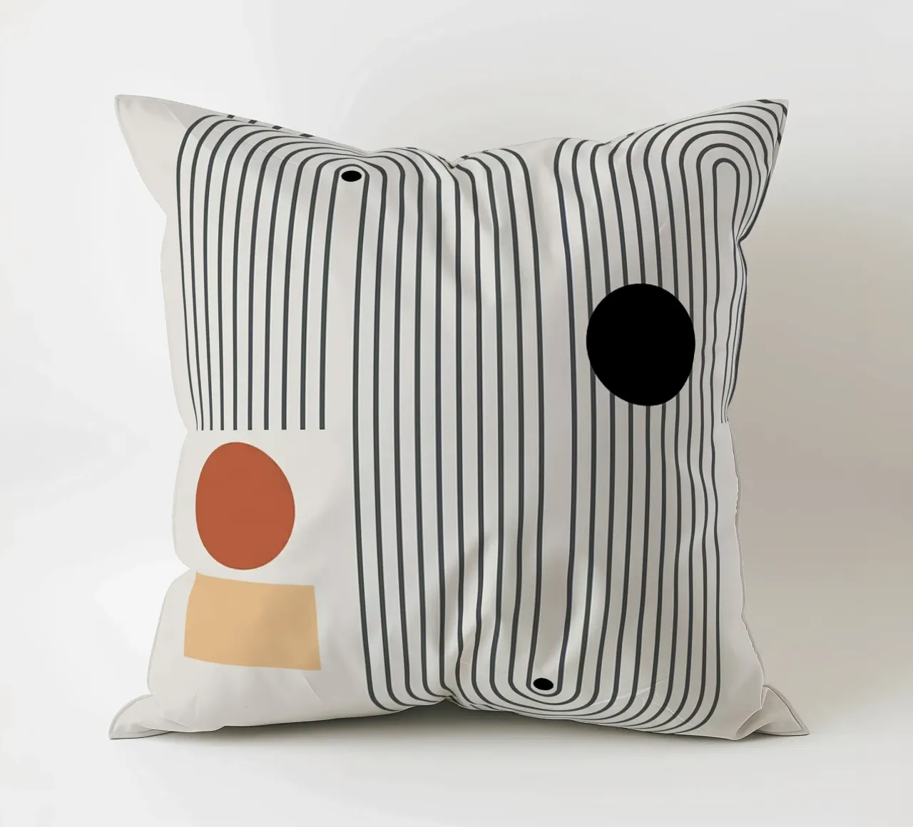 forme geometriche modelli di linee cerchi archi cuscino da Purrfect Whiskers Art