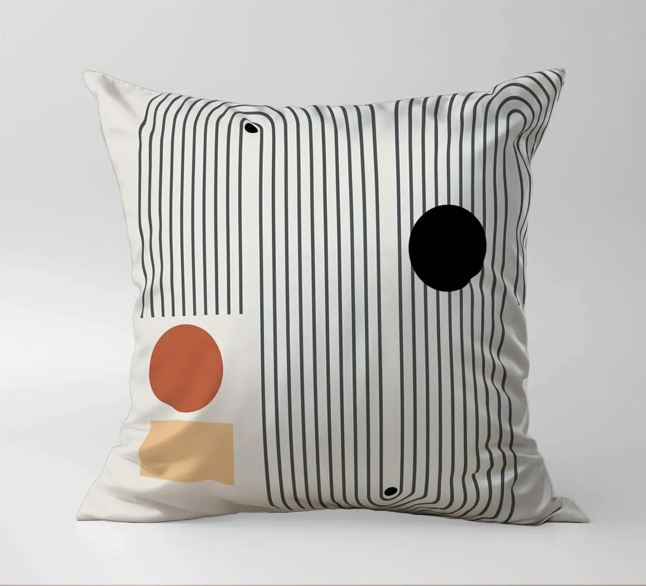 forme geometriche modelli di linee cerchi archi cuscino da Purrfect Whiskers Art