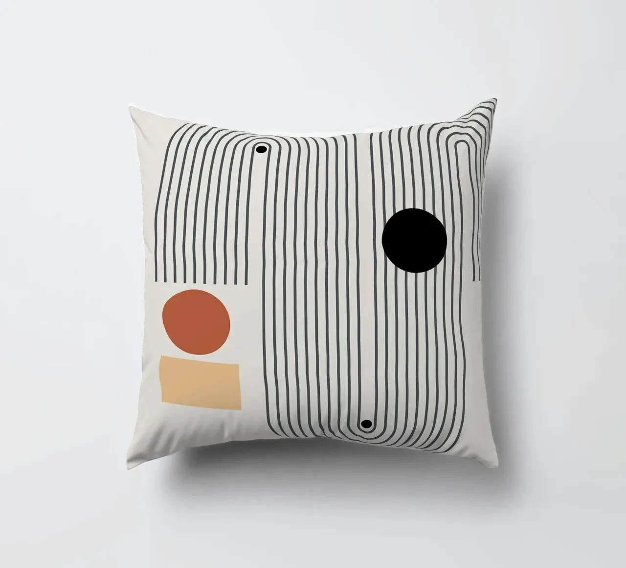 forme geometriche modelli di linee cerchi archi cuscino da Purrfect Whiskers Art