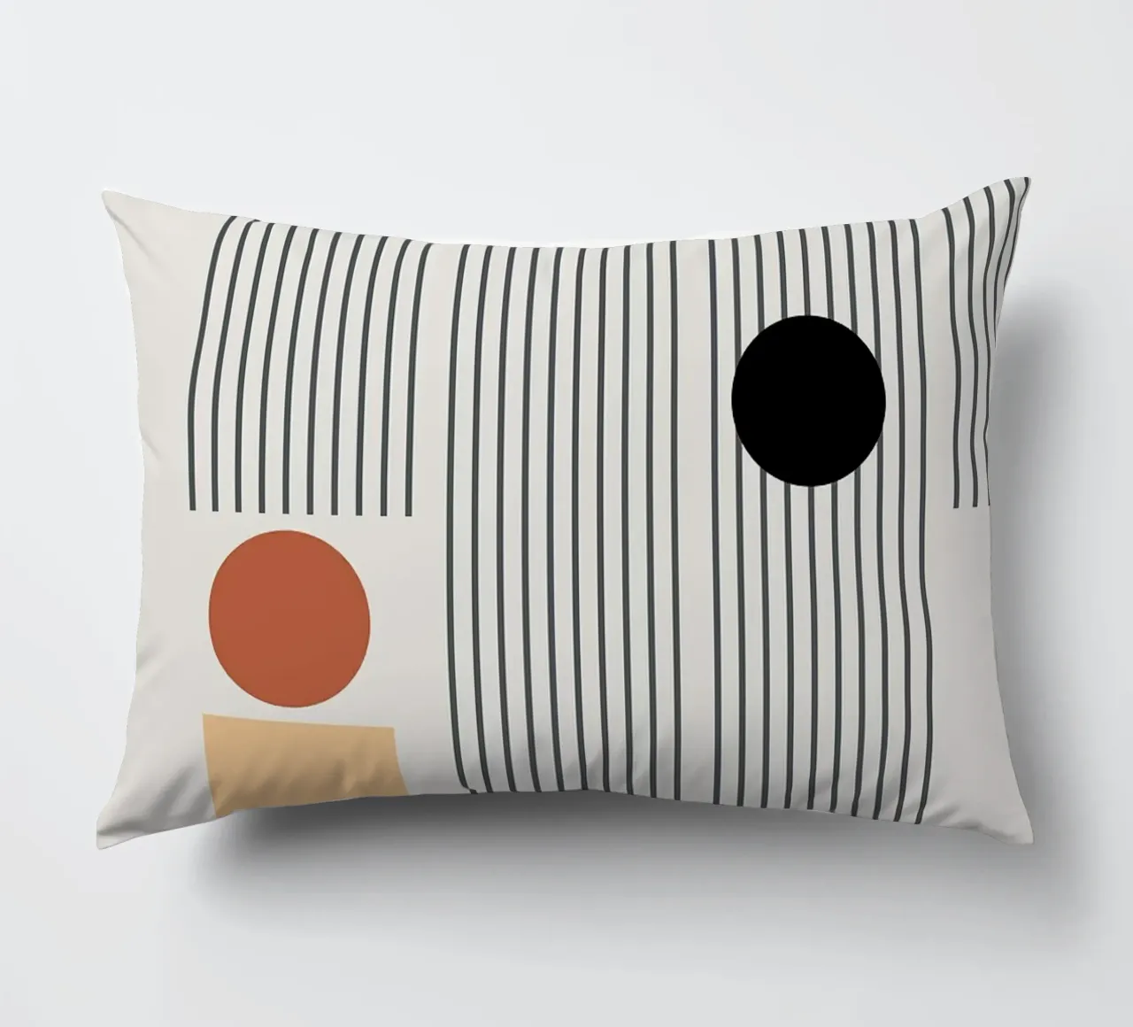 forme geometriche modelli di linee cerchi archi cuscino da Purrfect Whiskers Art