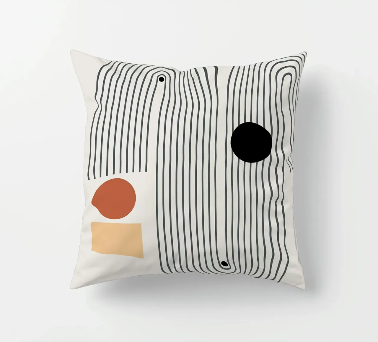 forme geometriche modelli di linee cerchi archi cuscino da Purrfect Whiskers Art