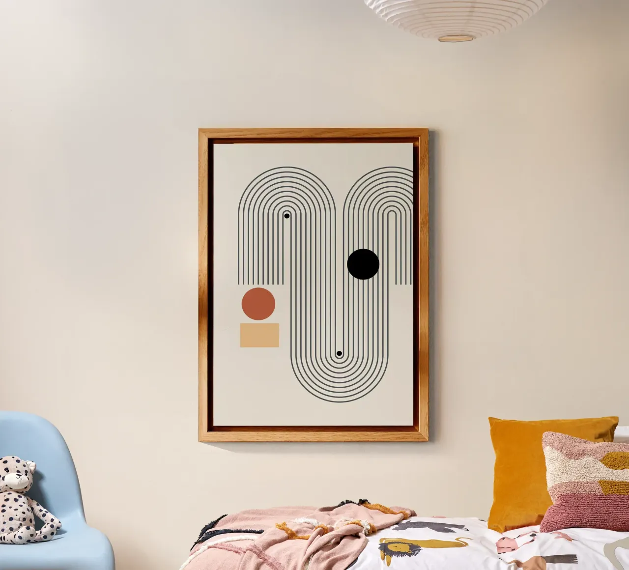 forme geometriche modelli di linee cerchi archi alluminio dibond da Purrfect Whiskers Art