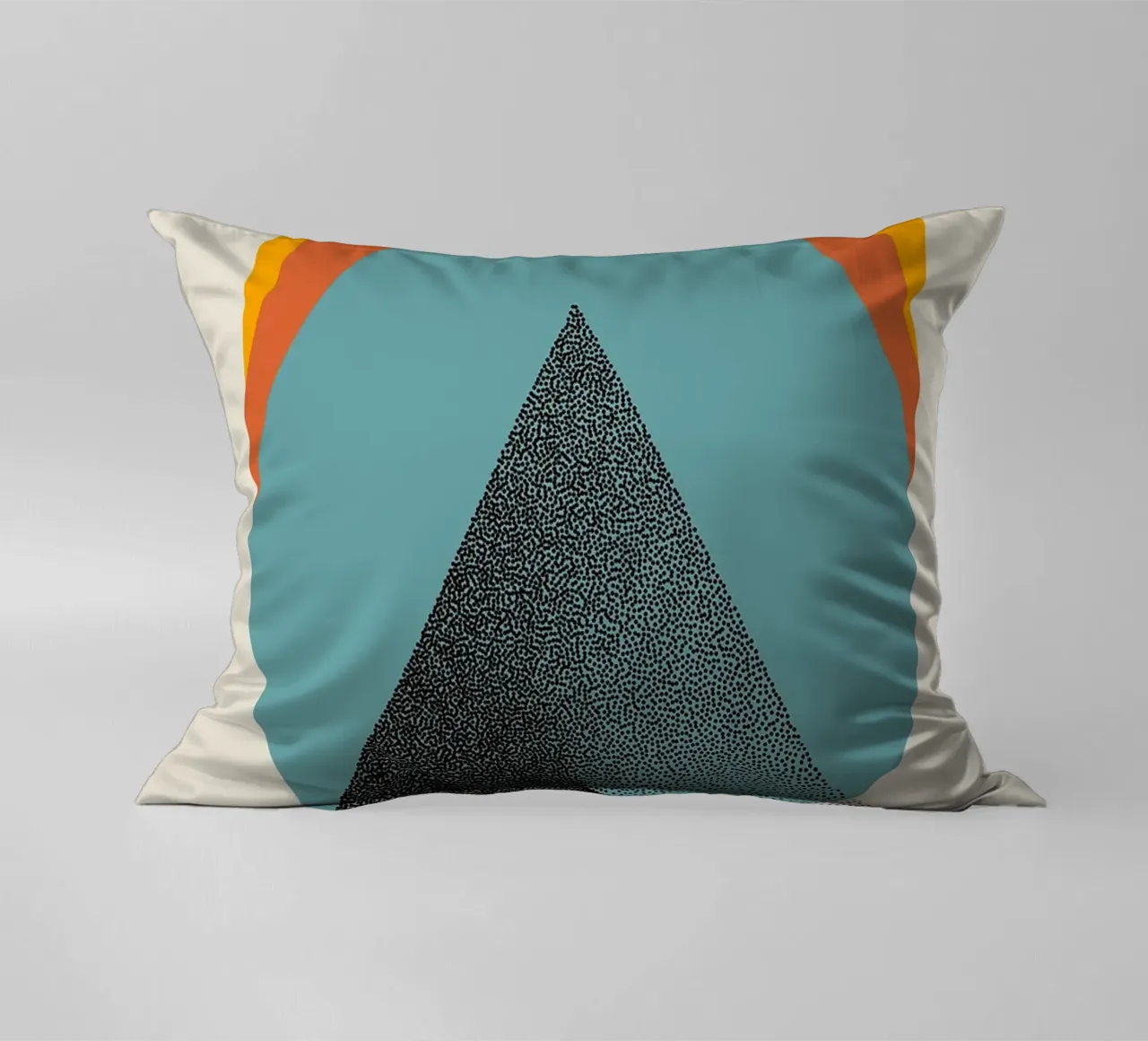 triangolo cerchio forme geometriche cuscino da Purrfect Whiskers Art