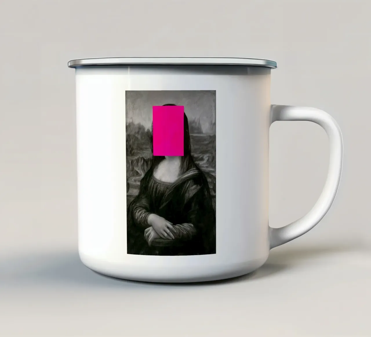 Da Vinci Remix – Neon Mona tazza in smalto da CNTRL