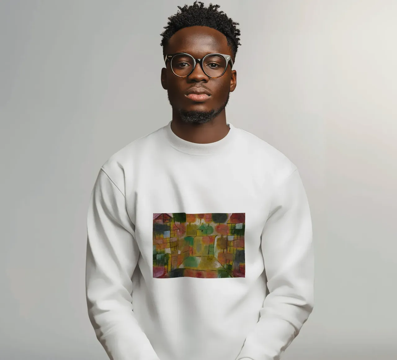 Paul Klee – Tree and Architecture: Rhythms 1920 sweatshirt by Wirla