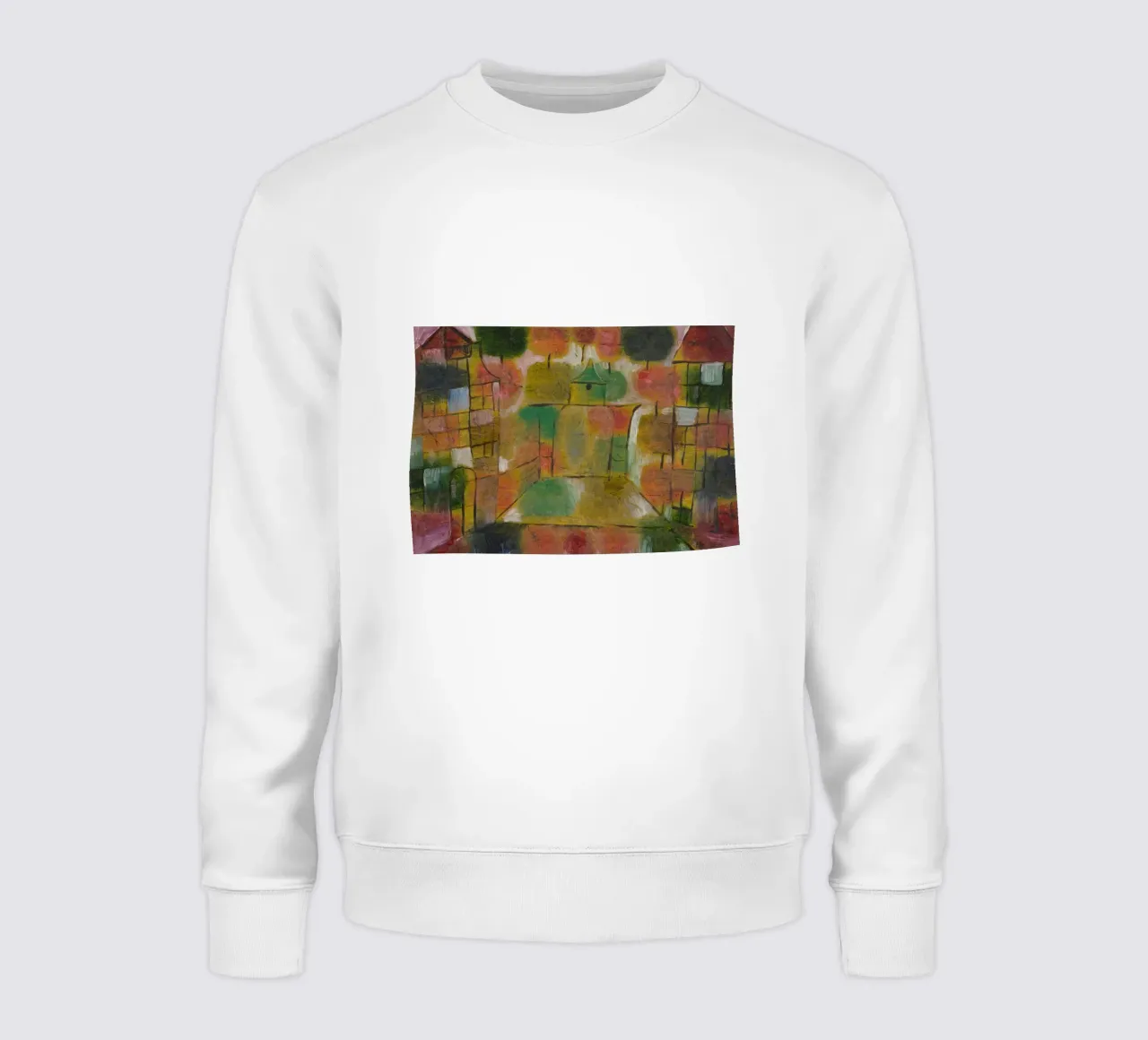 Paul Klee – Tree and Architecture: Rhythms 1920 sweatshirt by Wirla