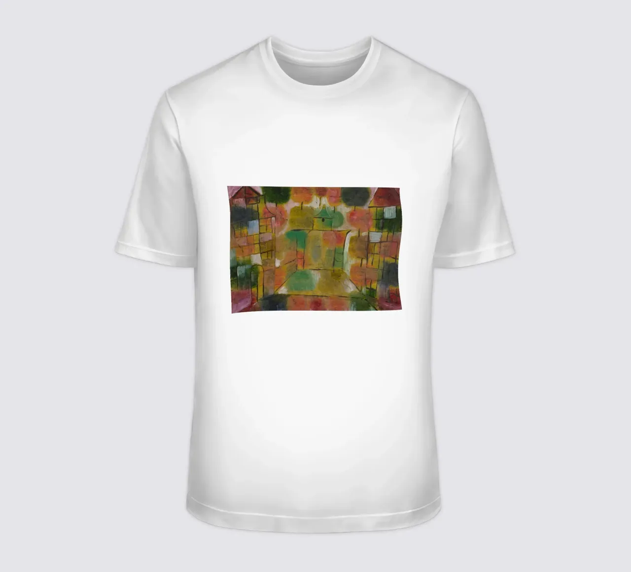 Paul Klee – Tree and Architecture: Rhythms 1920 t-shirt by Wirla