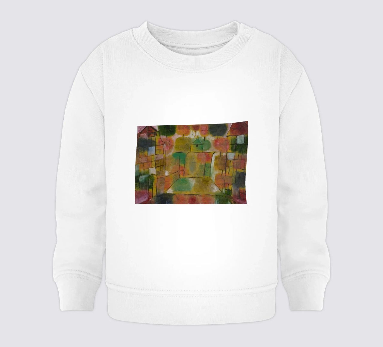 Paul Klee - Albero e architettura: Ritmi 1920 felpa neonato da Wirla