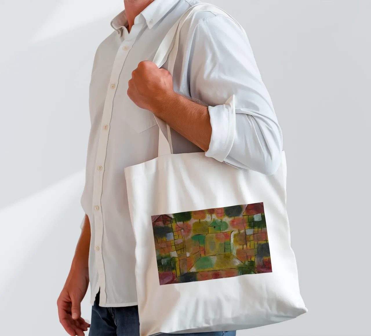 Paul Klee – Tree and Architecture: Rhythms 1920 tote bag by Wirla
