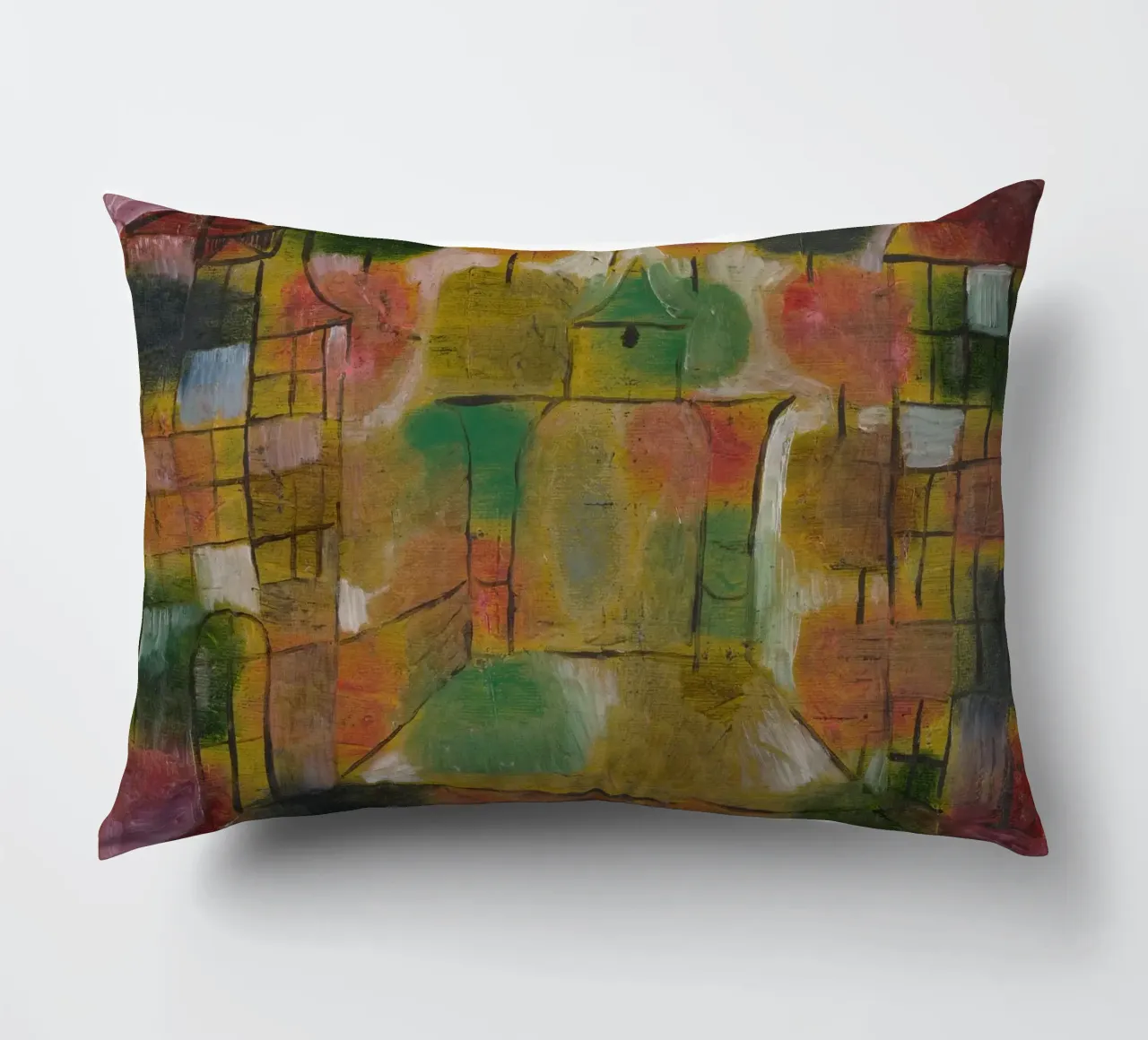 Paul Klee - Arbre et architecture : Rythmes 1920 coussin de Wirla