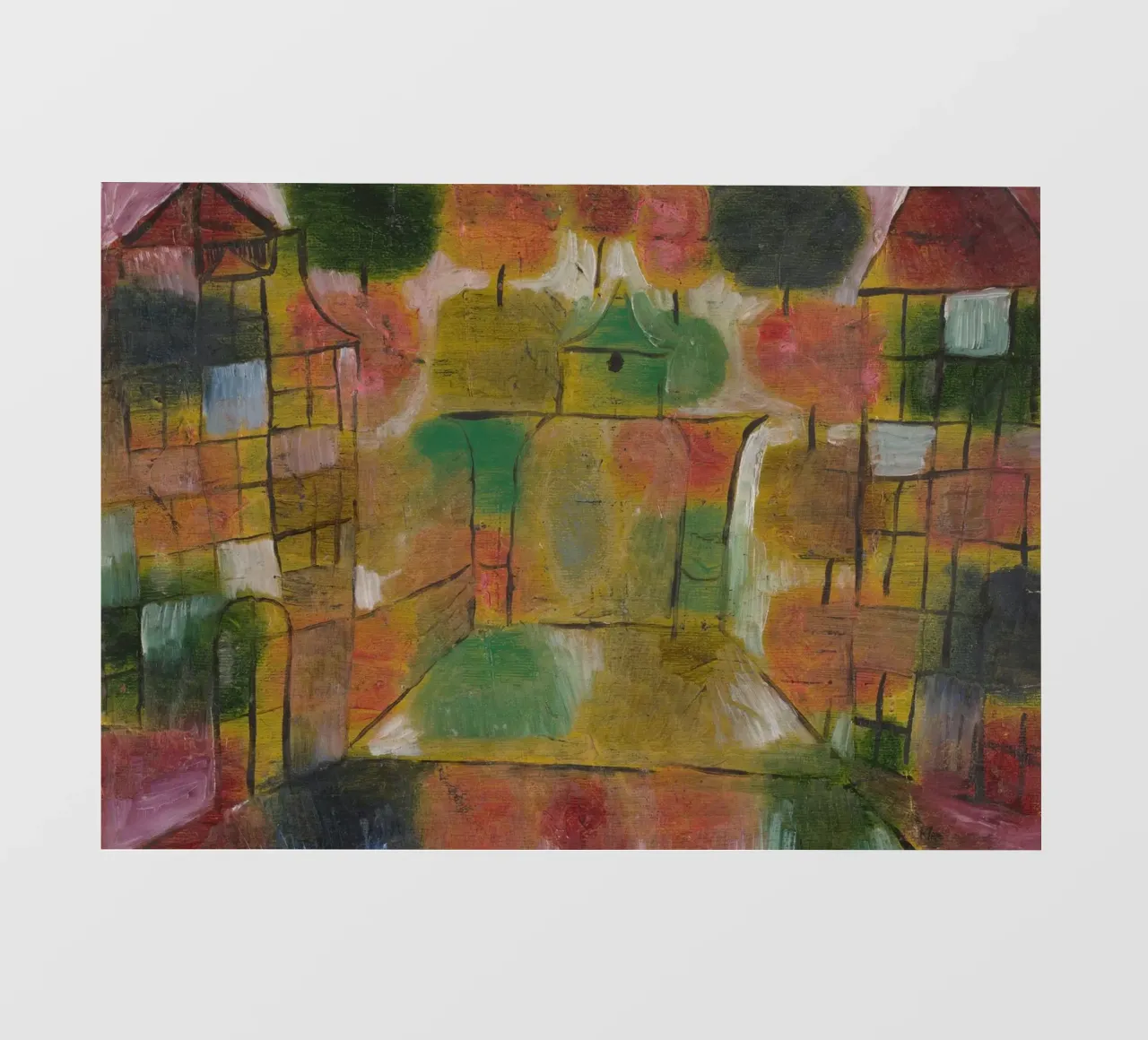Paul Klee - Albero e architettura: Ritmi 1920 pellicola backlit da Wirla