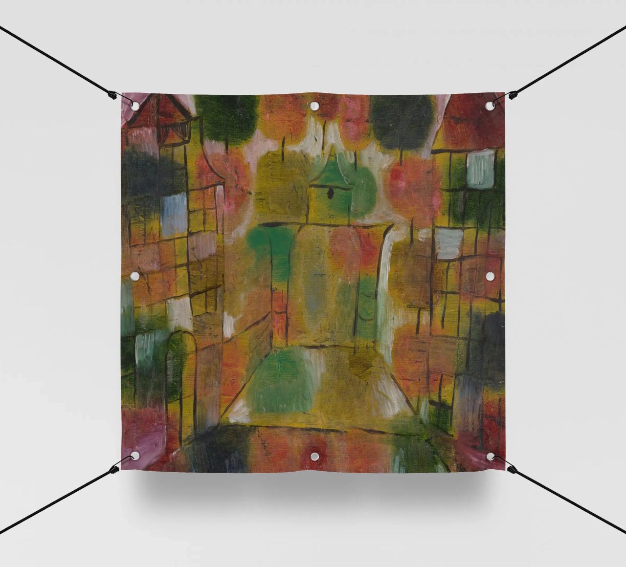 Paul Klee - Albero e architettura: Ritmi 1920 telo in pvc da Wirla