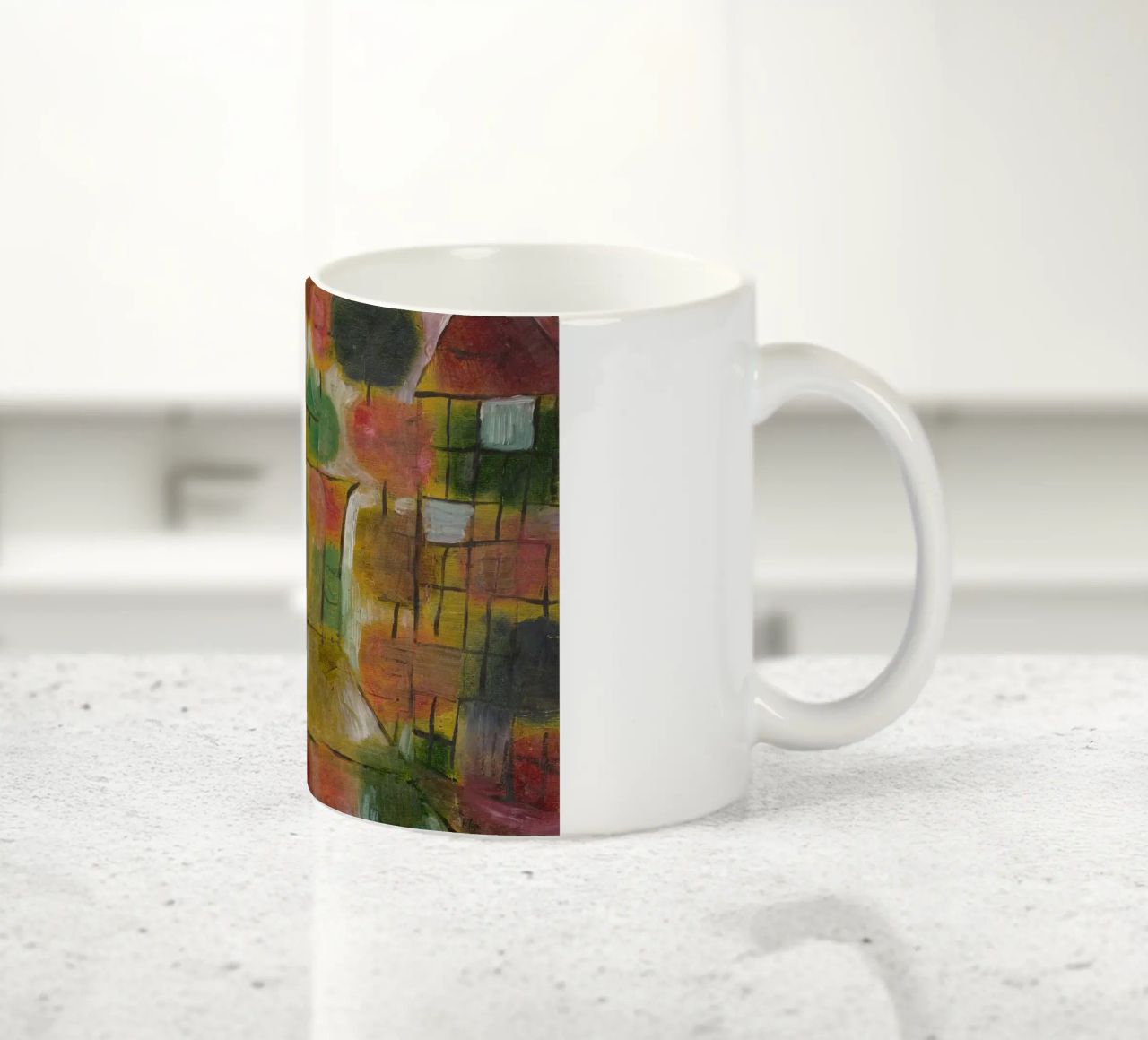 Paul Klee – Tree and Architecture: Rhythms 1920 ceramic mug by Wirla