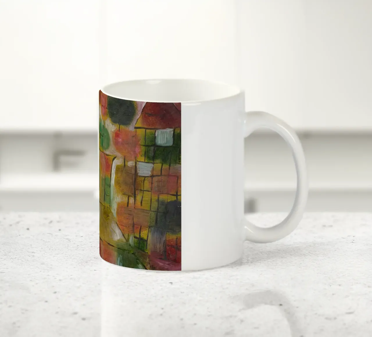 Paul Klee - Arbre et architecture : Rythmes 1920 mug en céramique de Wirla
