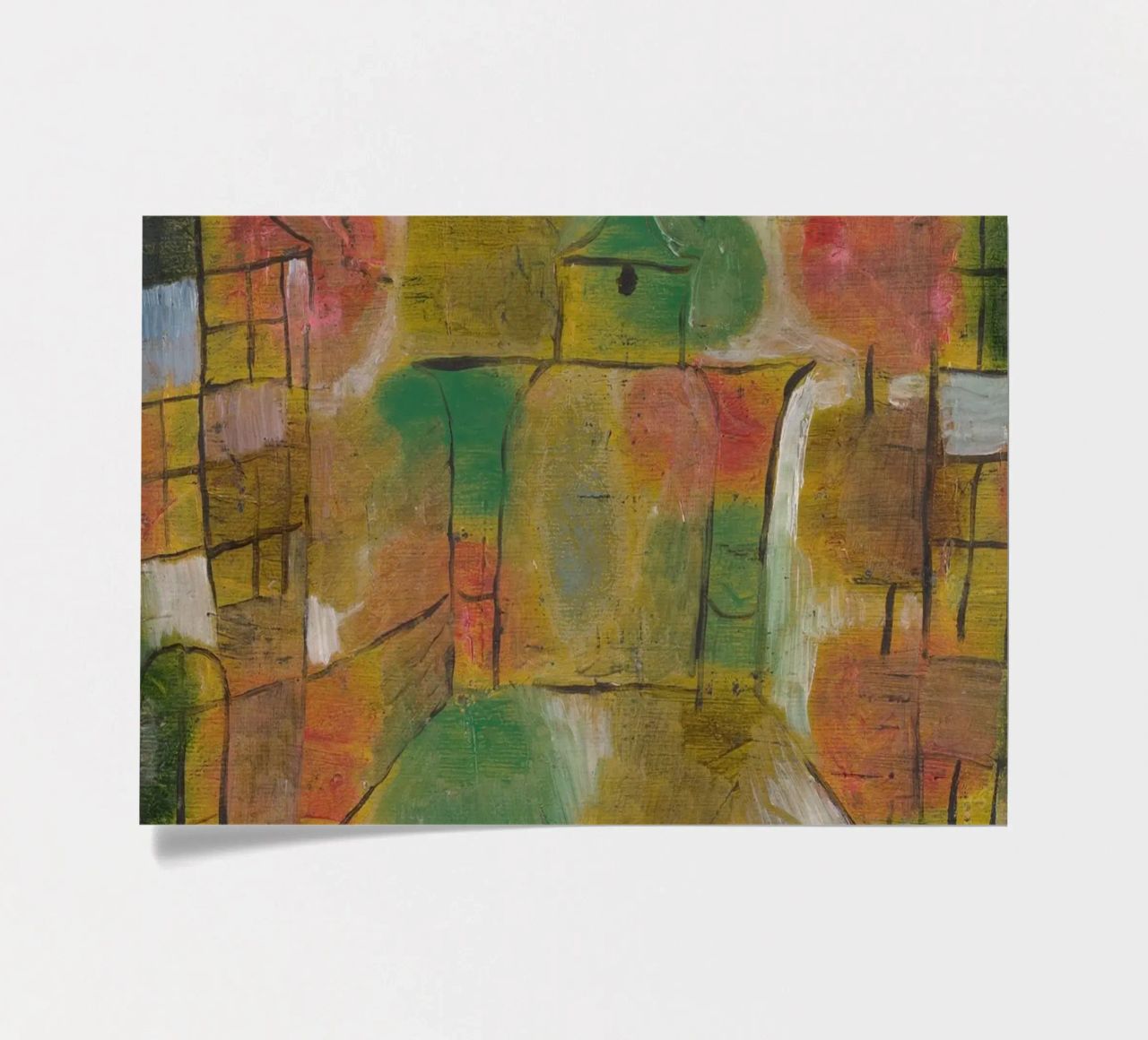 Paul Klee – Tree and Architecture: Rhythms 1920 sticker sheet by Wirla