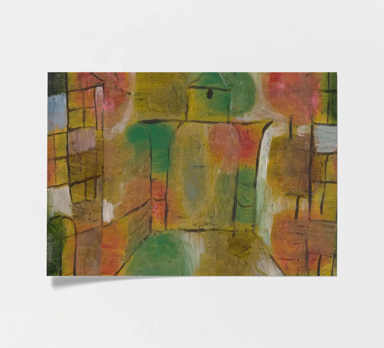 Paul Klee – Tree and Architecture: Rhythms 1920 sticker sheet by Wirla