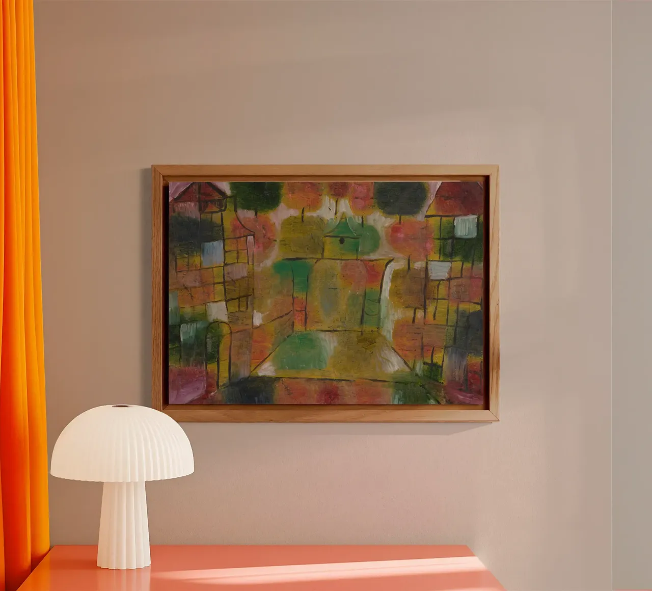 Paul Klee - Baum und Architektur: Rhythmen 1920 Alu-Dibond von Wirla