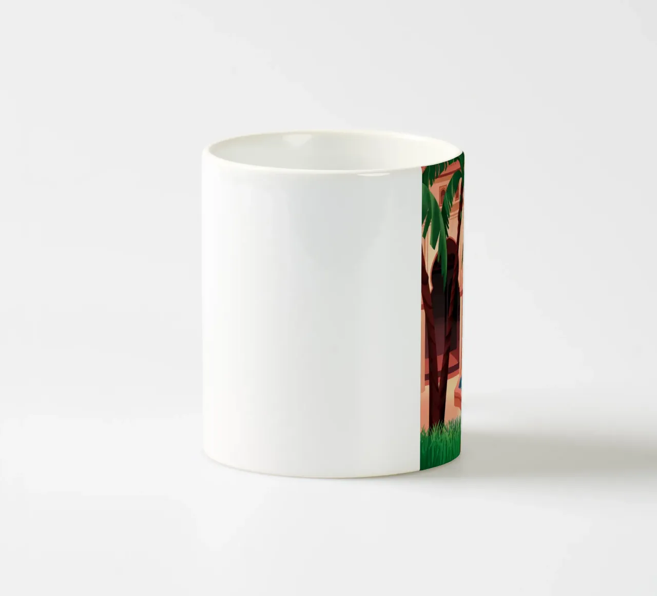 Oasi di fontane incantevoli tazza in ceramica da Murni Strokes