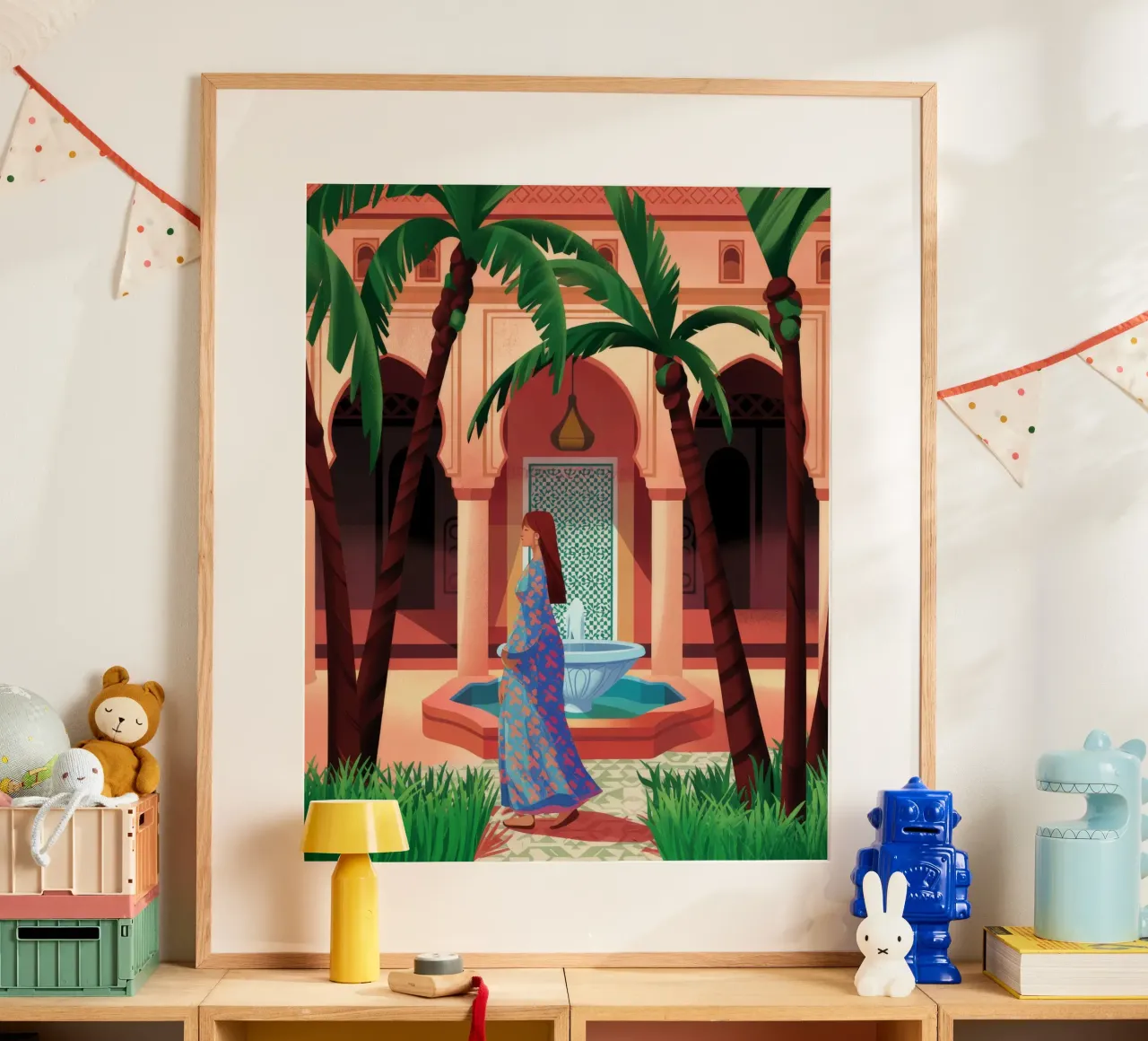 Oasi di fontane incantevoli poster da Murni Strokes
